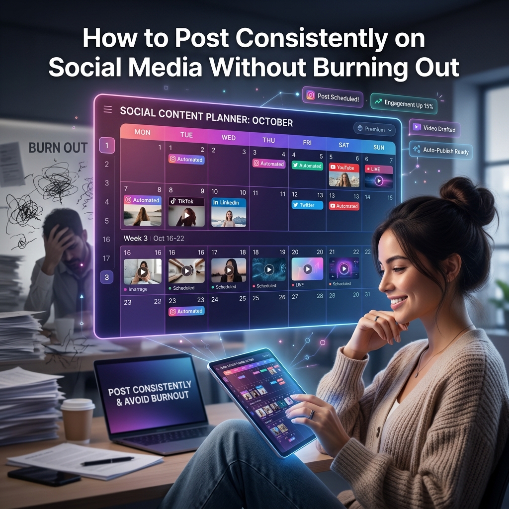 How to Post Consistently on Social Media Without Burning Out